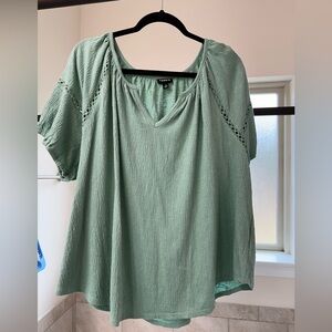 Torrid Crinkle Peasant Top